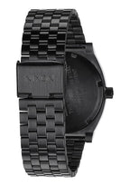 NIXON Time Teller A045 - Matte Black / Gold - 100m Water Resistant Men's Analog Fashion Watch (37mm Watch Face, 19.5mm-18mm Stai