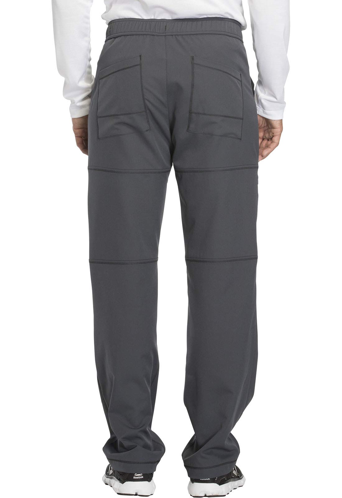 Dickies Dynamix Men Scrubs Pant Zip Fly Cargo DK110S, L Short, Pewter
