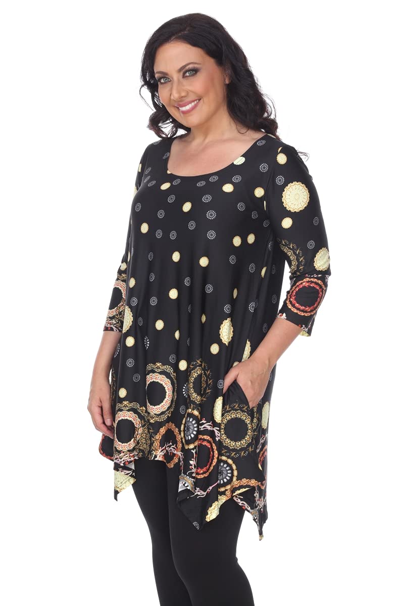 PS1301-48-1XL Plus Size Erie Tunic Navy  1XL