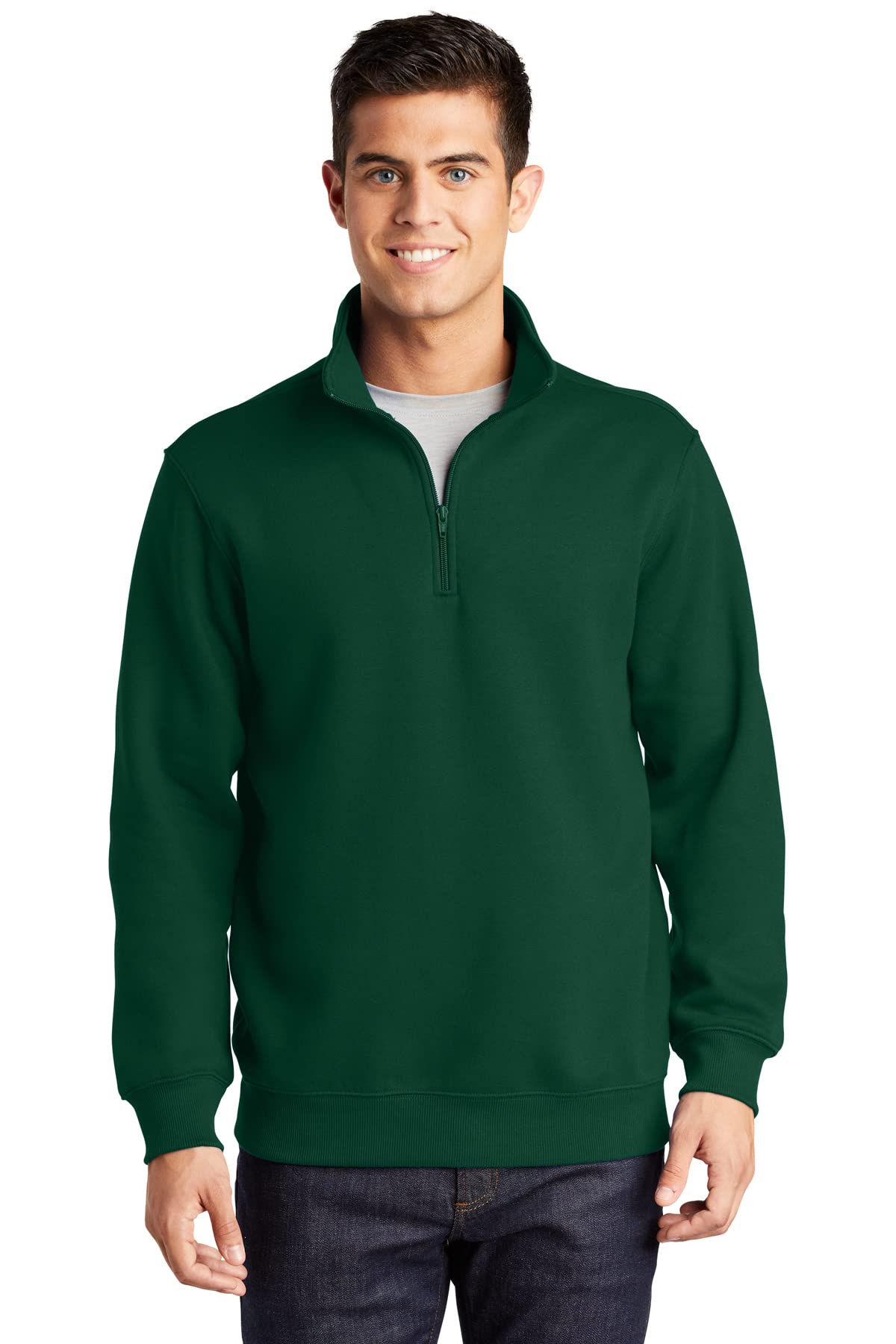 Sport-Tek 1/4-Zip Sweatshirt L Forest Green