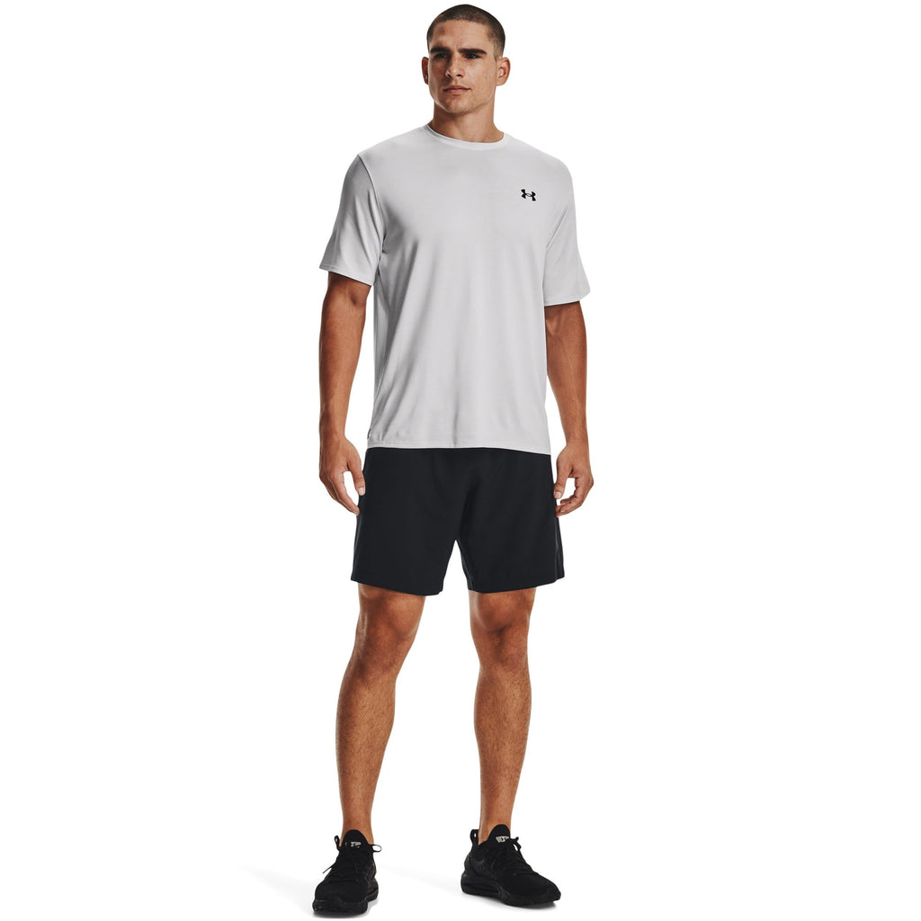 Under Armour Men's Woven Graphic Shorts, (001) / Black/White, Small