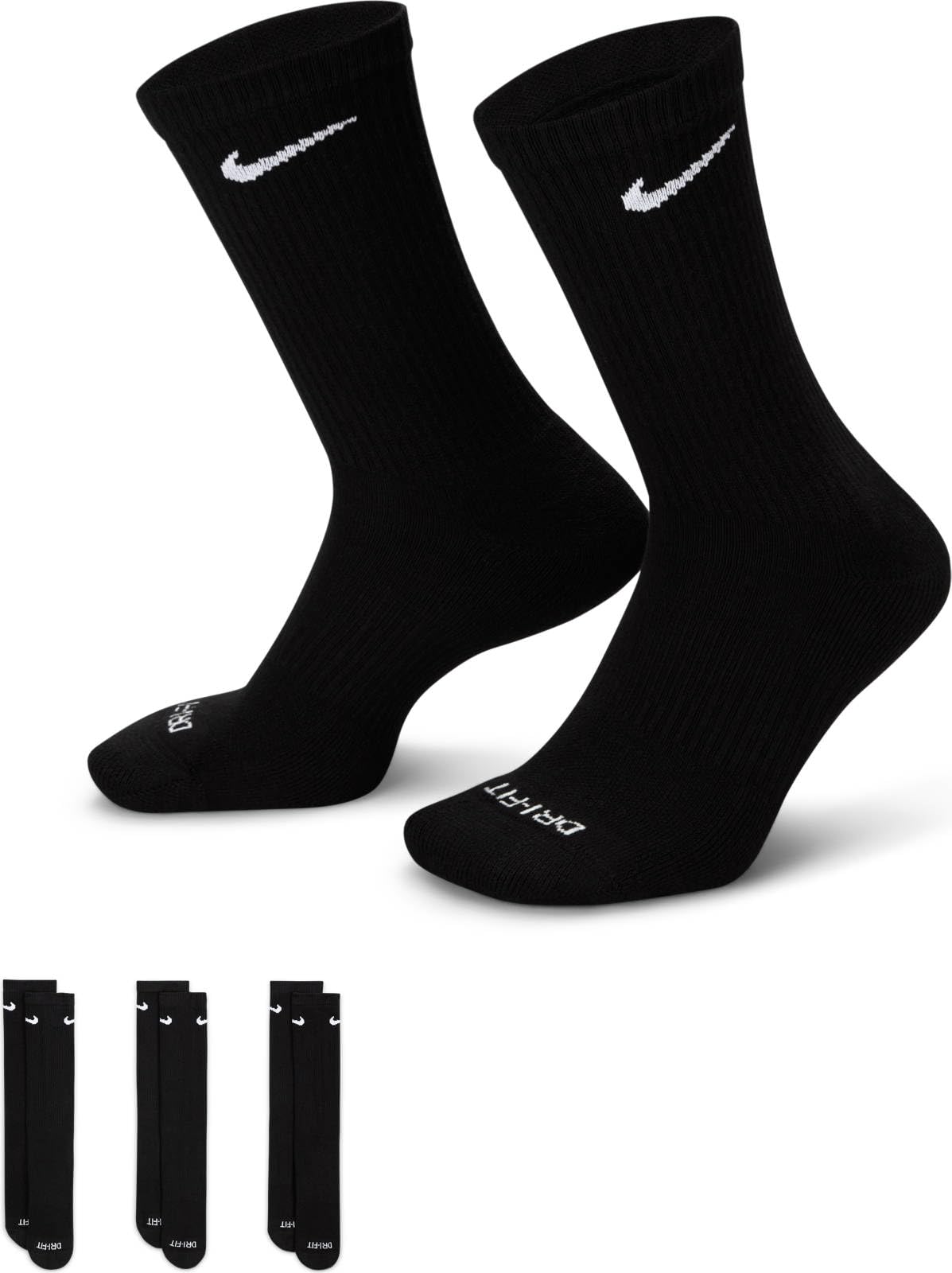 Nike Everyday Plus Cushioned Training Crew Men Athletic Socks