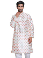 Jompers Mens Digital Printed Straight Kurta