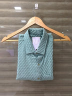 Tee Projekt Casual Shirt for Mens||Casual Comfort Button-Down Shirt for Men  Versatile and Stylish Everyday Wear Mint Green
