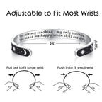 TONY & SANDY You Are My Sunshine Gifts Jewelry Bracelet Inspirational Graduation Teen Girl Gifts Ideas Daughter Granddaughter