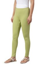 W for Woman Pistachio Green Cotton Jersy Tights