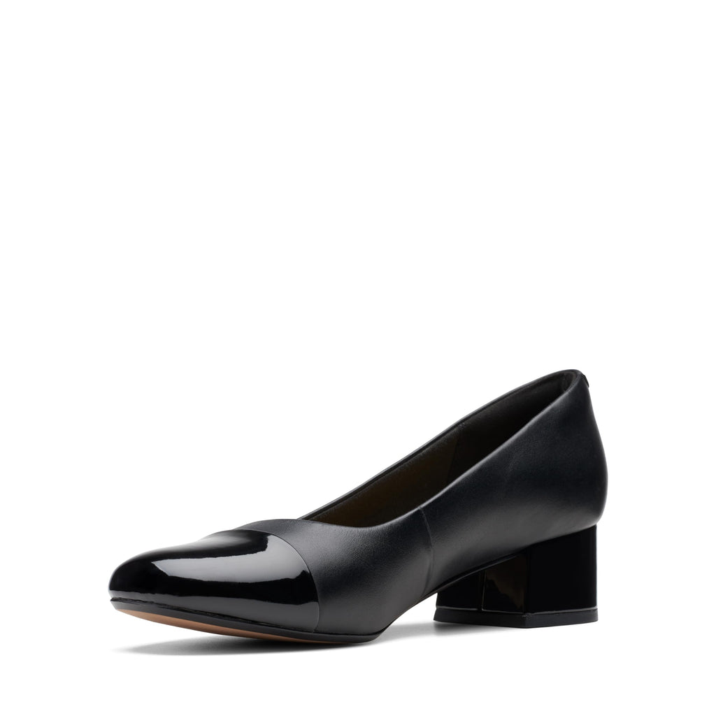 Clarks Women's Marilyn Sara Pump, Black Leather/Synthetic Combination, 8.5