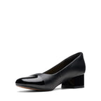 Clarks Women's Marilyn Sara Pump, Black Leather/Synthetic Combination, 8.5