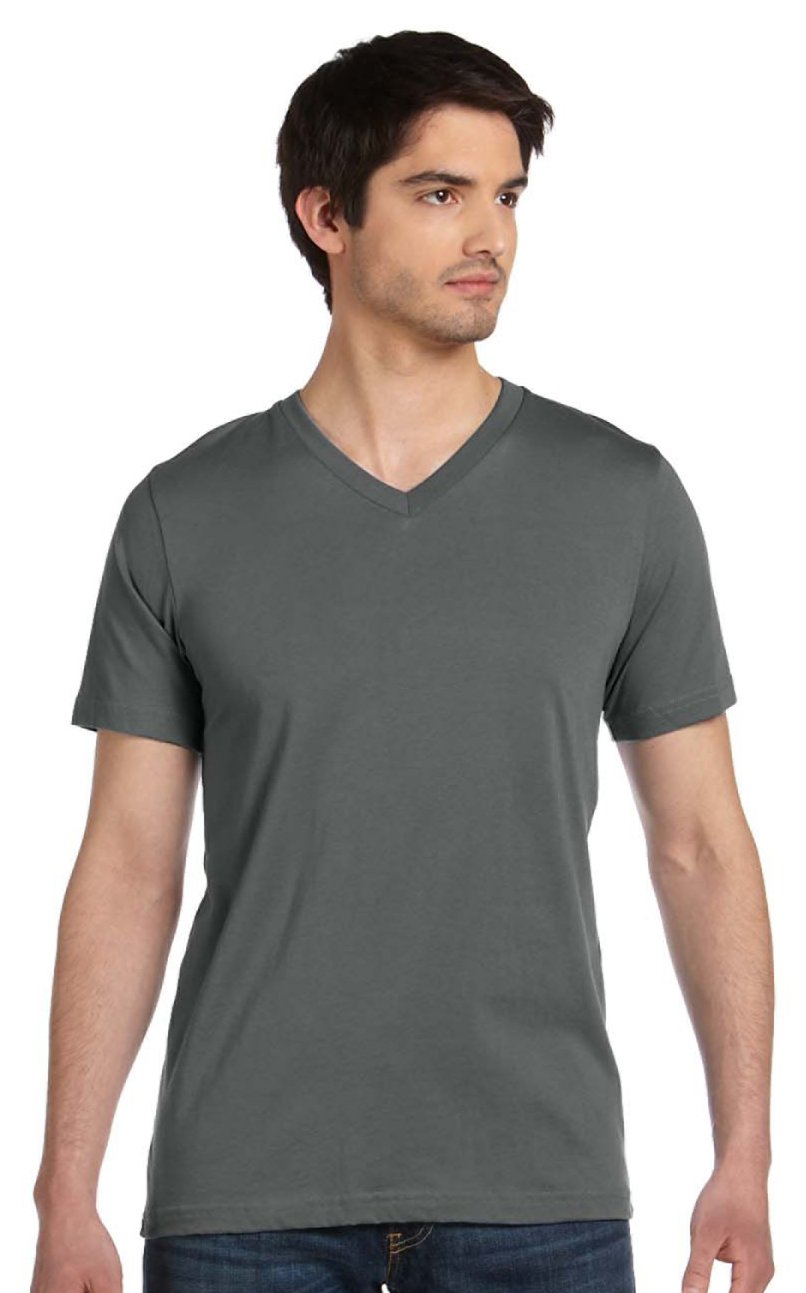 Unisex Jersey Short-Sleeve V-Neck T-Shirt - TRUE ROYAL - XS(D0102H7WcDX)