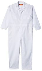 Red Kap Men's Twill Action Back Coverall, White, Small