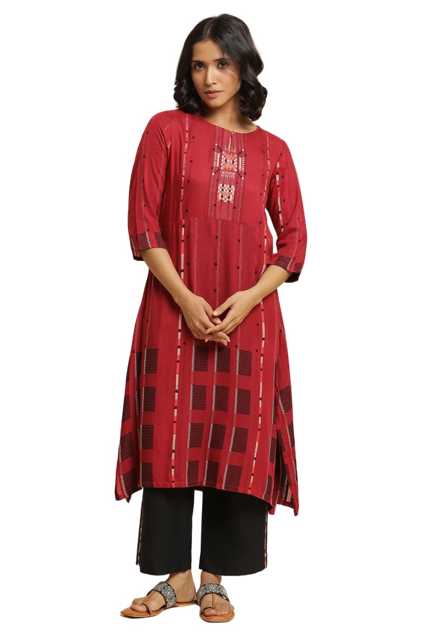 W For Woman Kurta & Parallel Pant_22Fews17579-312192_S