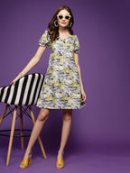 Oomph! WomenS Crepe Sheath Mini Dress (Md870_Digital Yellow
