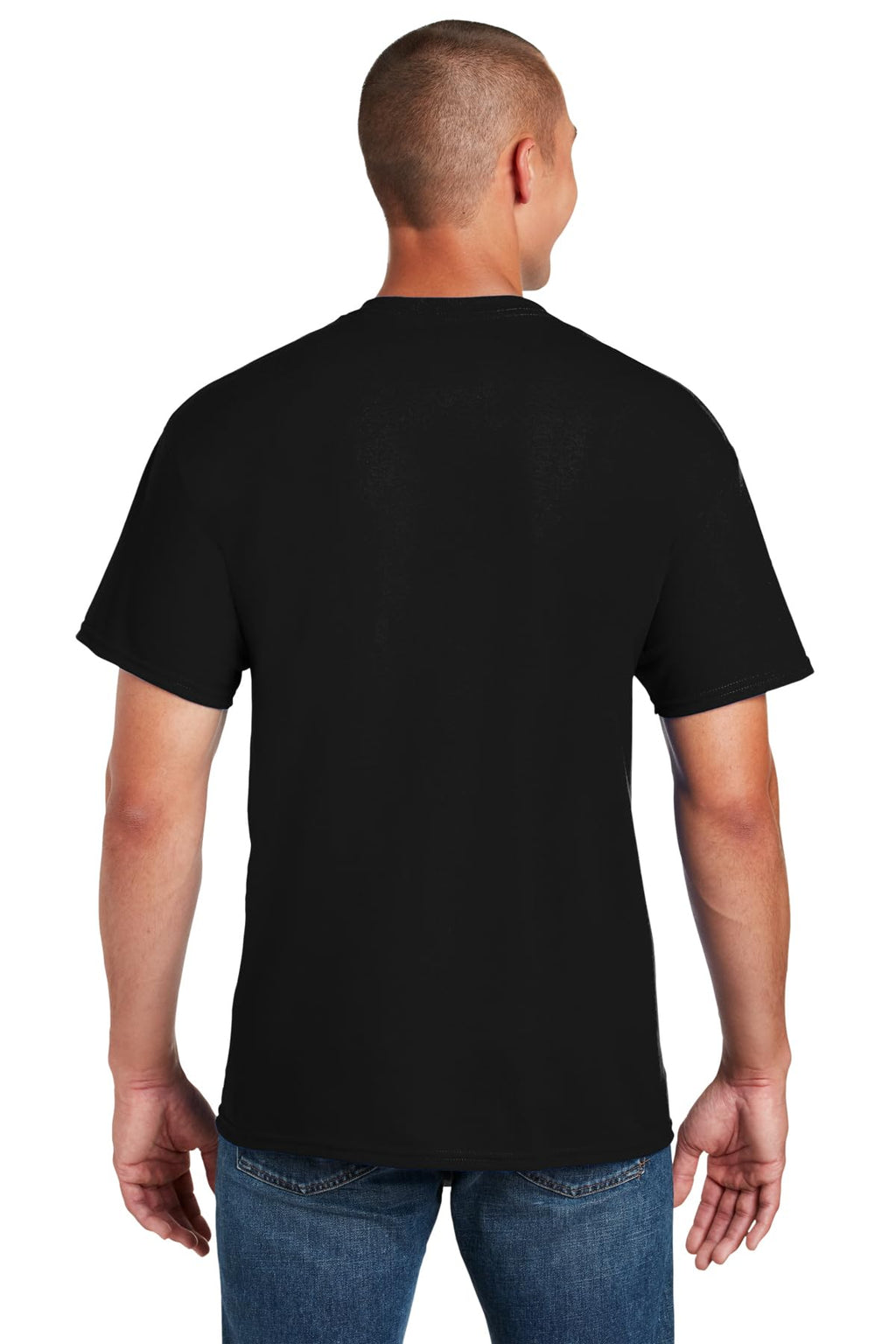 Fruit of the Loom Men's Dual Defense Pocket T Shirts, Black Medium