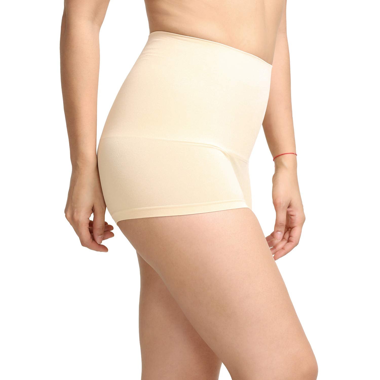 Zivame Tummy Control Midwaist Boyshort for Women - Skin