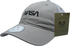 NASA Relaxed Trucker Caps, Worm, Grey