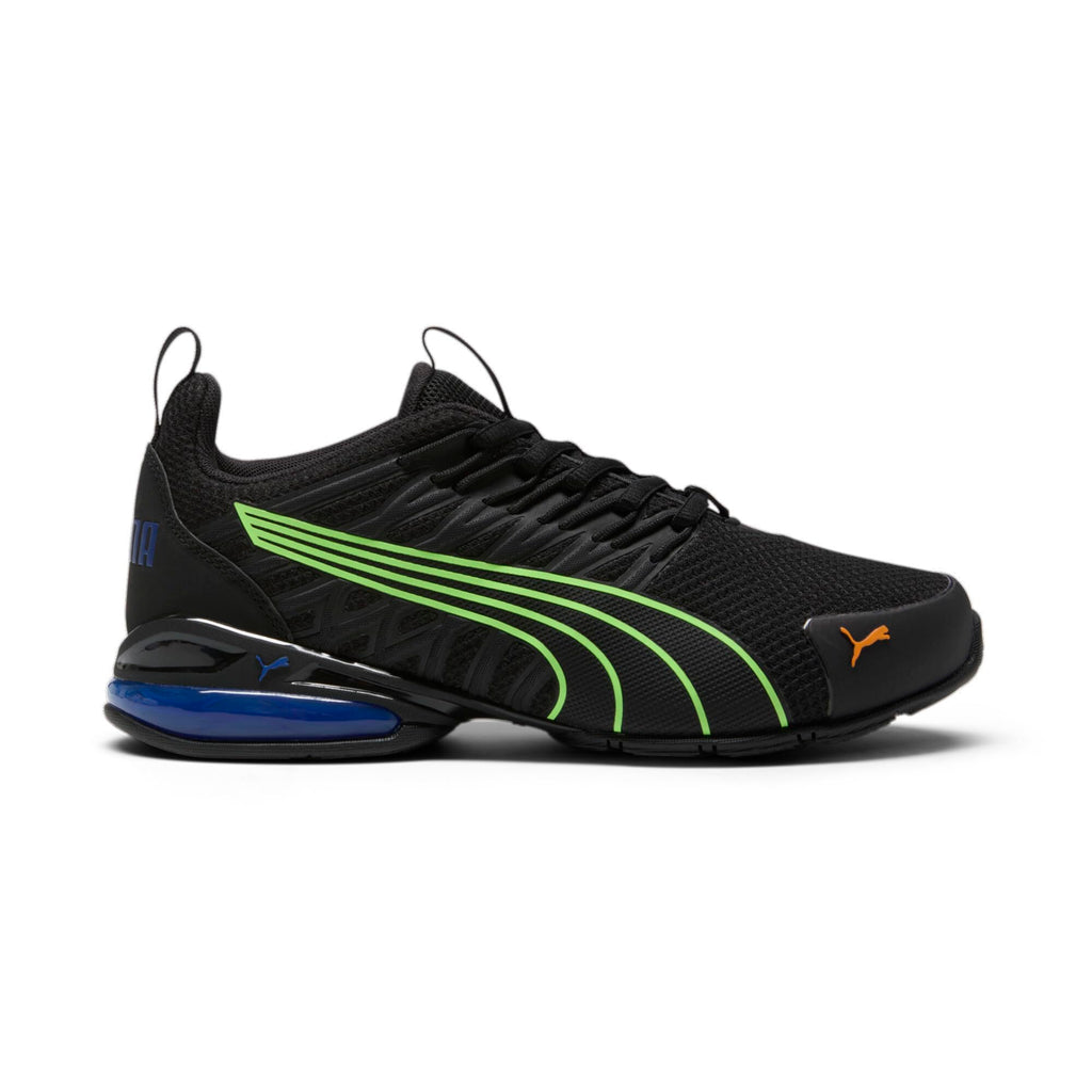 PUMA Voltaic EVO Sneaker, Black-Green Glare, 5.5 US Unisex Big Kid