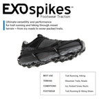 Kahtoola EXOspikes Footwear Traction - Black - X-Large