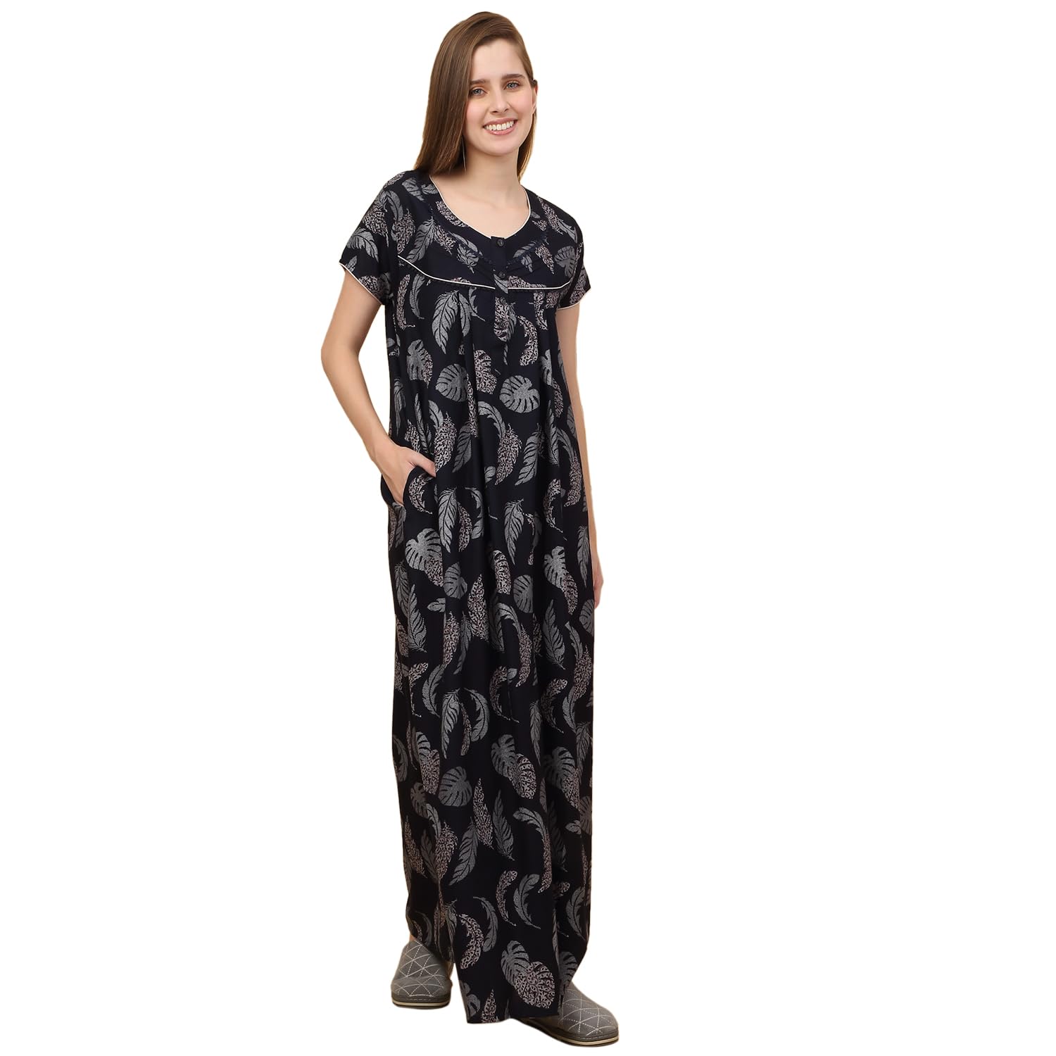 Sweet Dreams Women Printed Night Dress