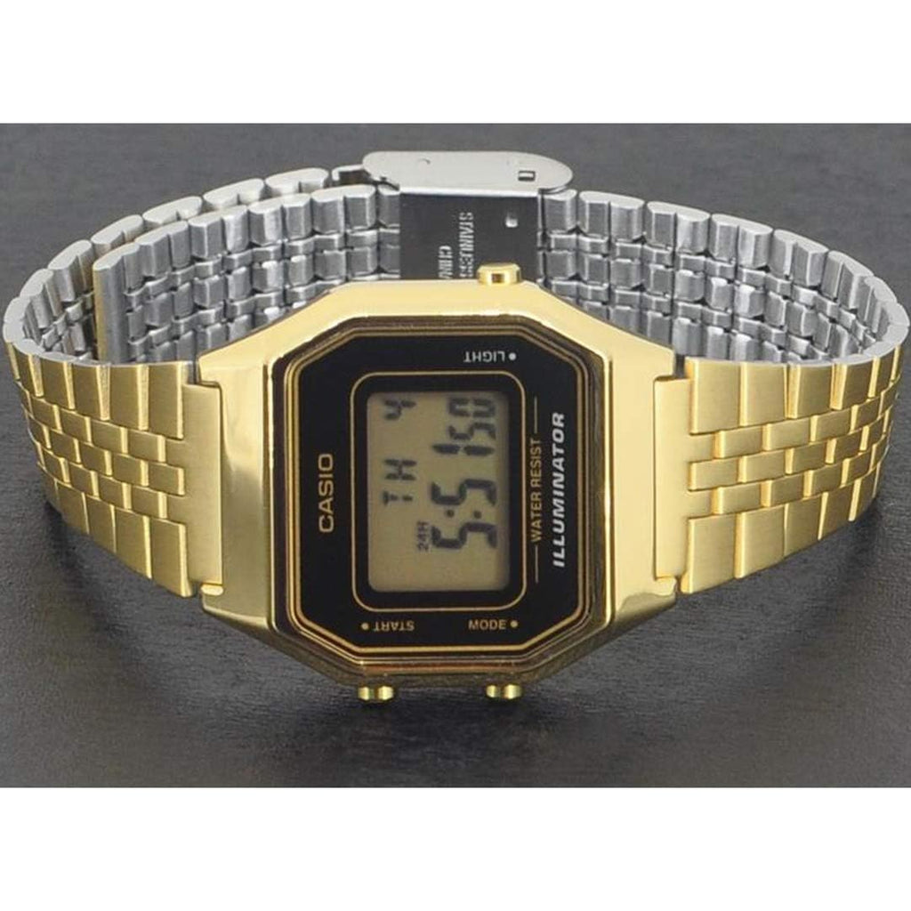 Casio Women's Illuminator LA680WGA-1 Gold Metal Quartz Watch