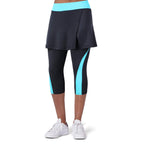 ANIVIVO Women Tennis Legging,Skirted Capri Leggings Tennis Pants for Women& Sports Skirted Leggings(Apart Skirts,S)
