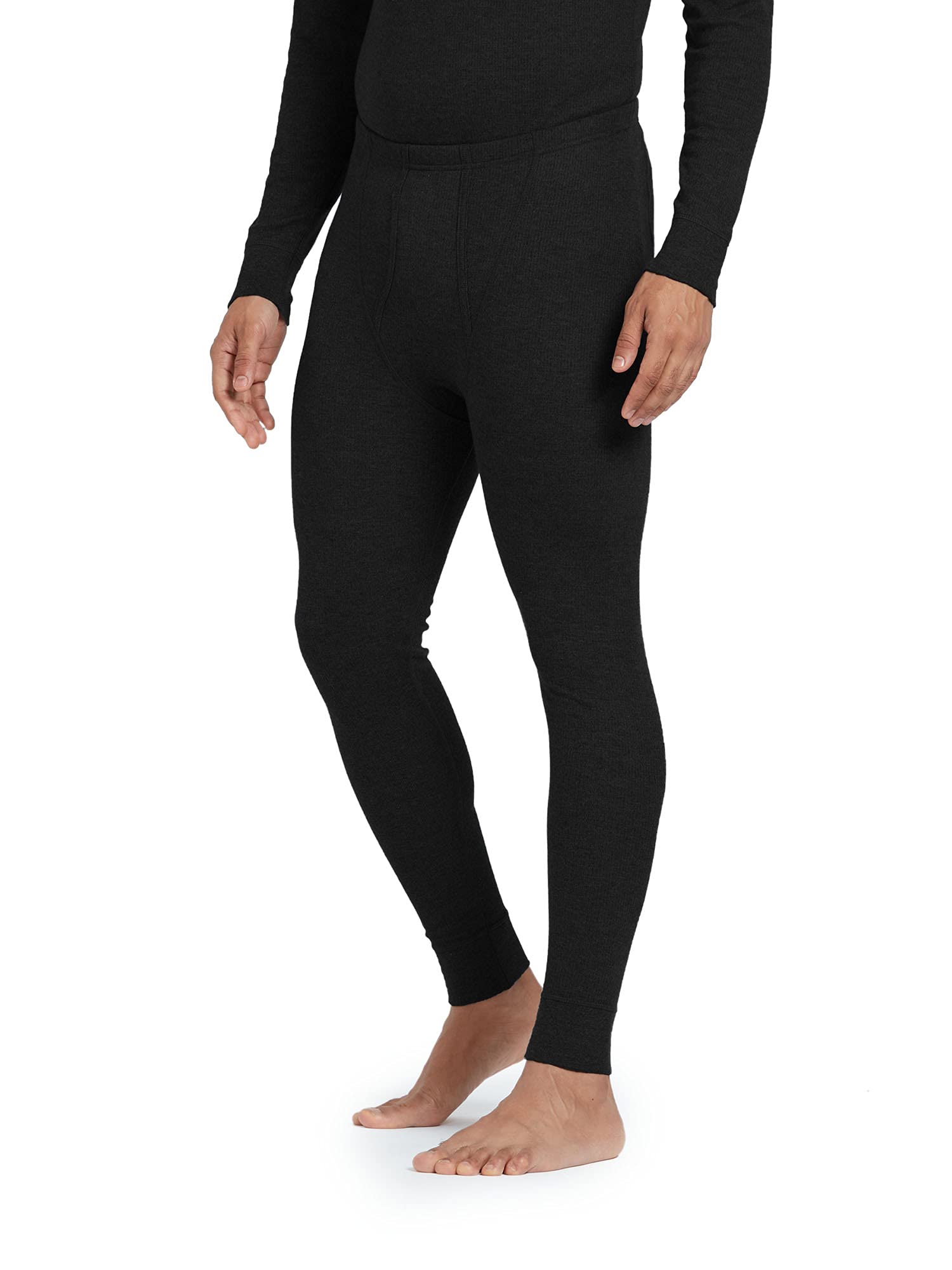 XYXX Mens Thermal Bottoms | Antibacterial, Skin Friendly with Superior Heat Retention | Slim Fit Full Length Solid Alpine Intel