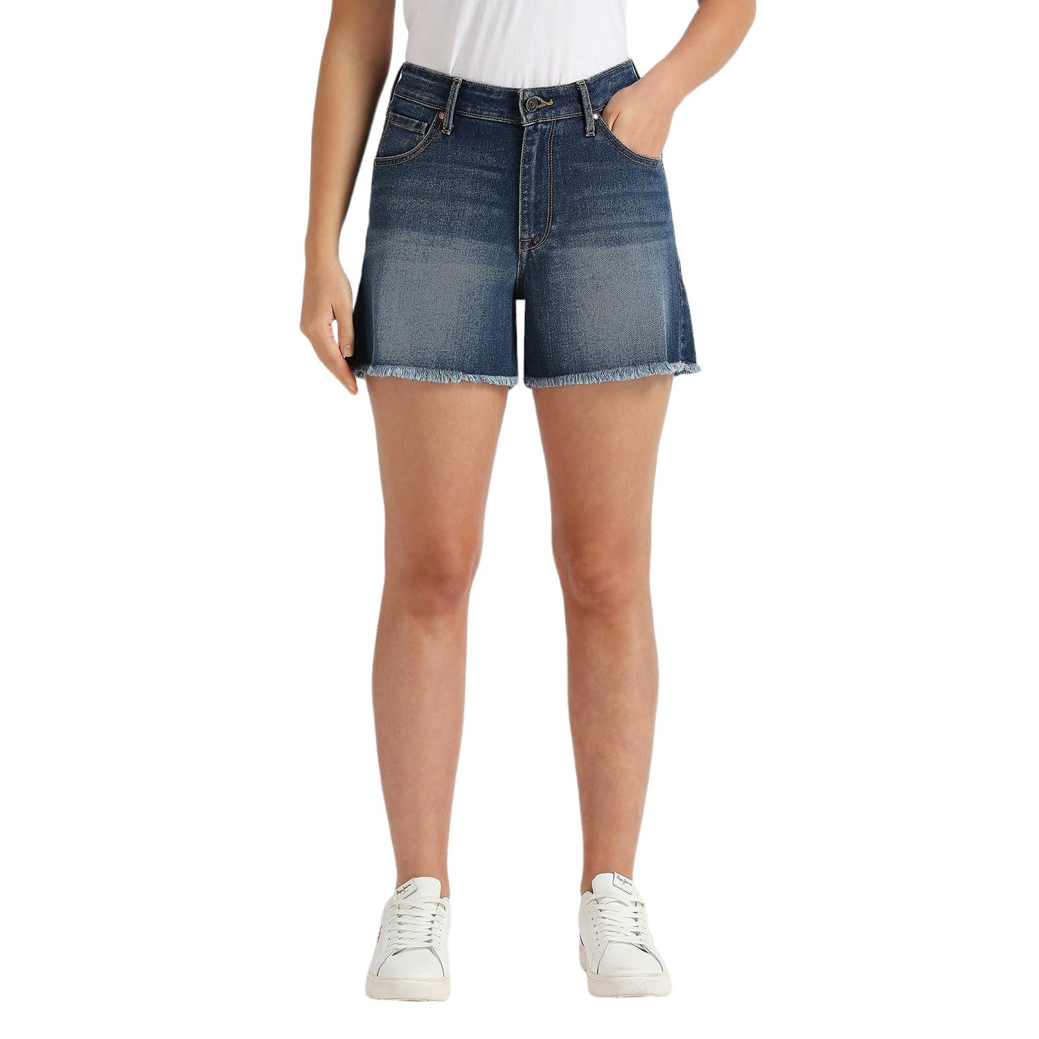 Pepe Jeans WomenS Hybrid Shorts (Pl801172J67_Med Dark Used
