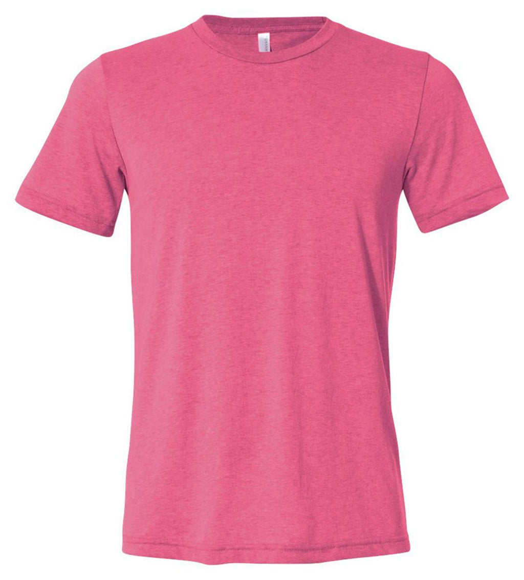 Unisex Poly-cotton Short-Sleeve T-Shirt - BERRY - S(D0102H7WJPP)