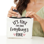 Inspirational Gifts for Women, Positive Inspirational Quotes Makeup Bag - Uplifting Encouragement Gifts for Women, Girls, Teens,