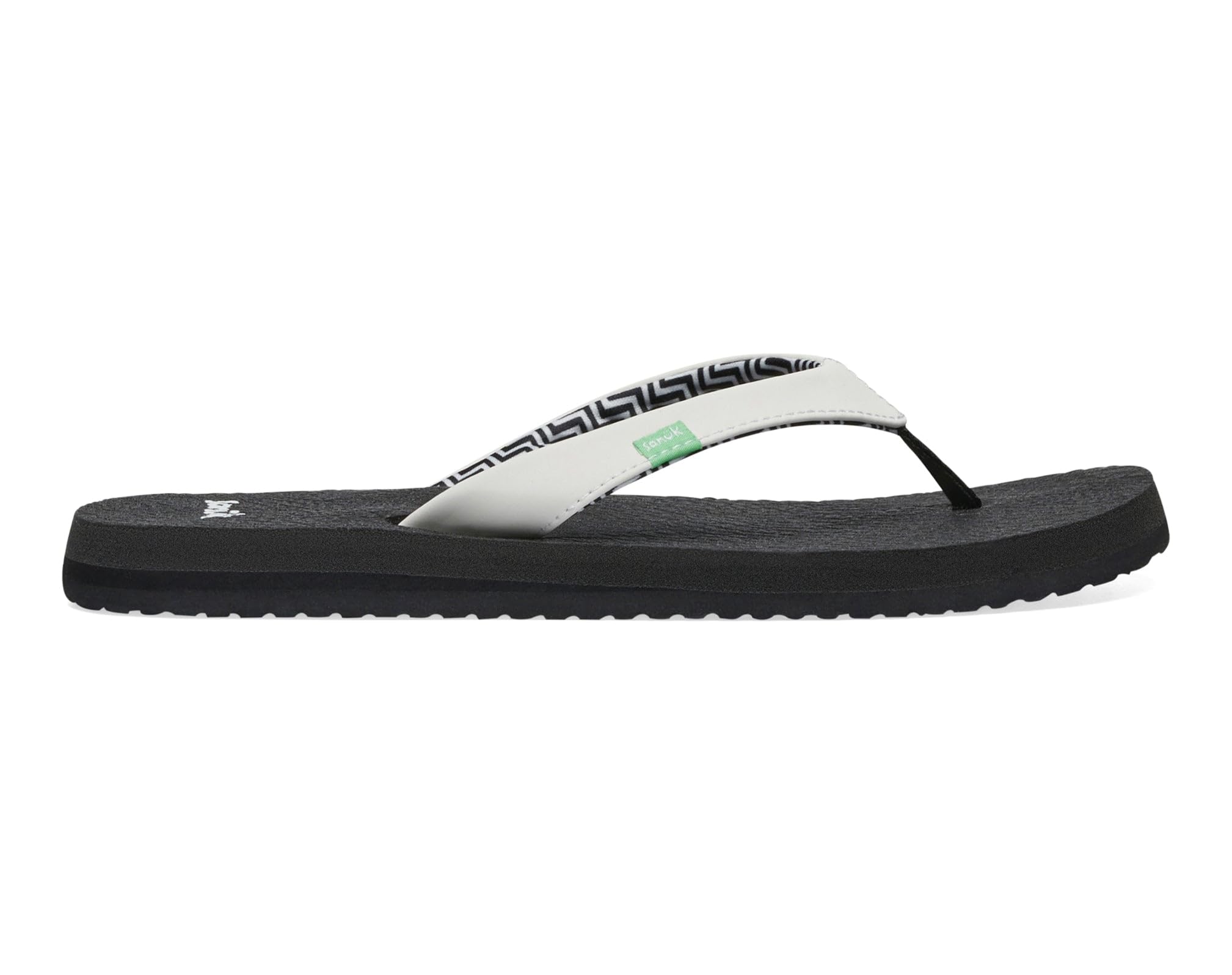 Sanuk Women's Yoga Serenity | Flip Flops for Women | Yoga Sandals For Women | Memory Foam Footbed, White, 8