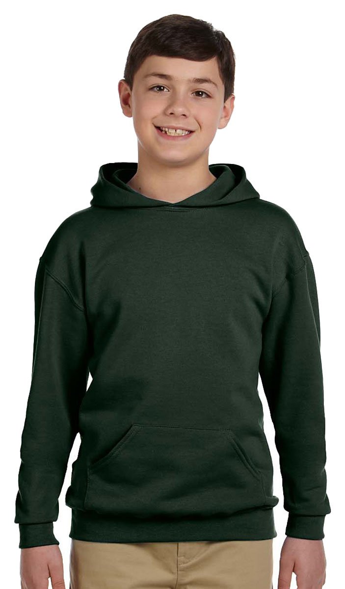Youth 8 oz NuBlend Fleece Pullover Hooded Sweatshirt - BLAcK - S(D0102H2H7Ag)