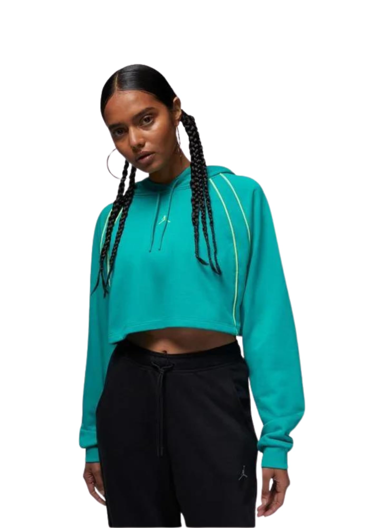 Nike Cotton J Spt Crop Po Flc Women Novelty Hoodies