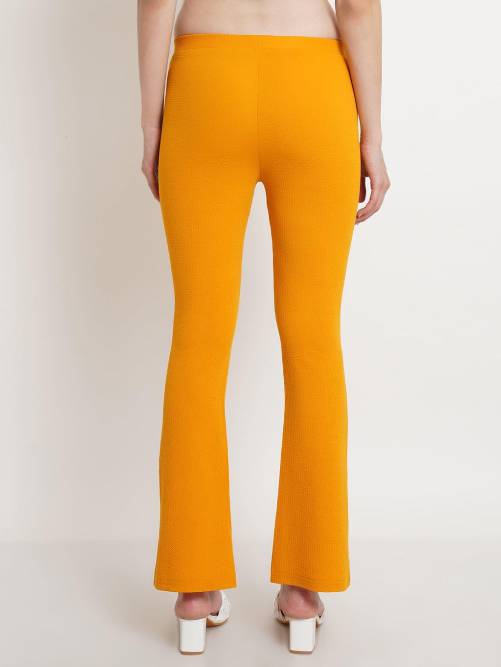 POPWINGS Casual Solid Regular Fit Solid Trouser for Women | Pull On Trouser for Women | Semi-Formal Work Women Trouser for Summe