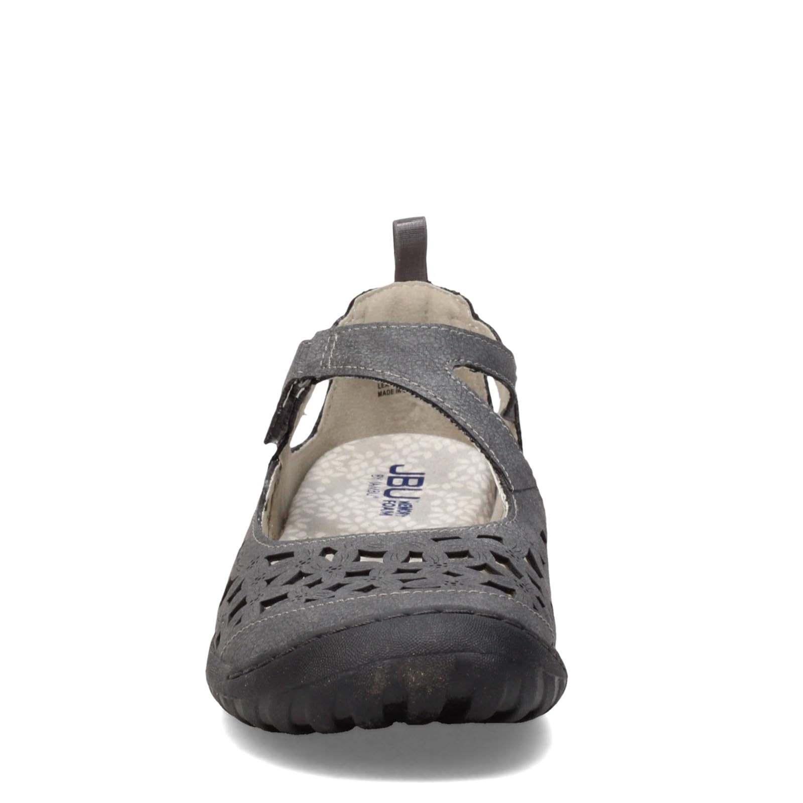 Jambu JBU Women's Bellerose Mary Jane Flat, Charcoal, 10