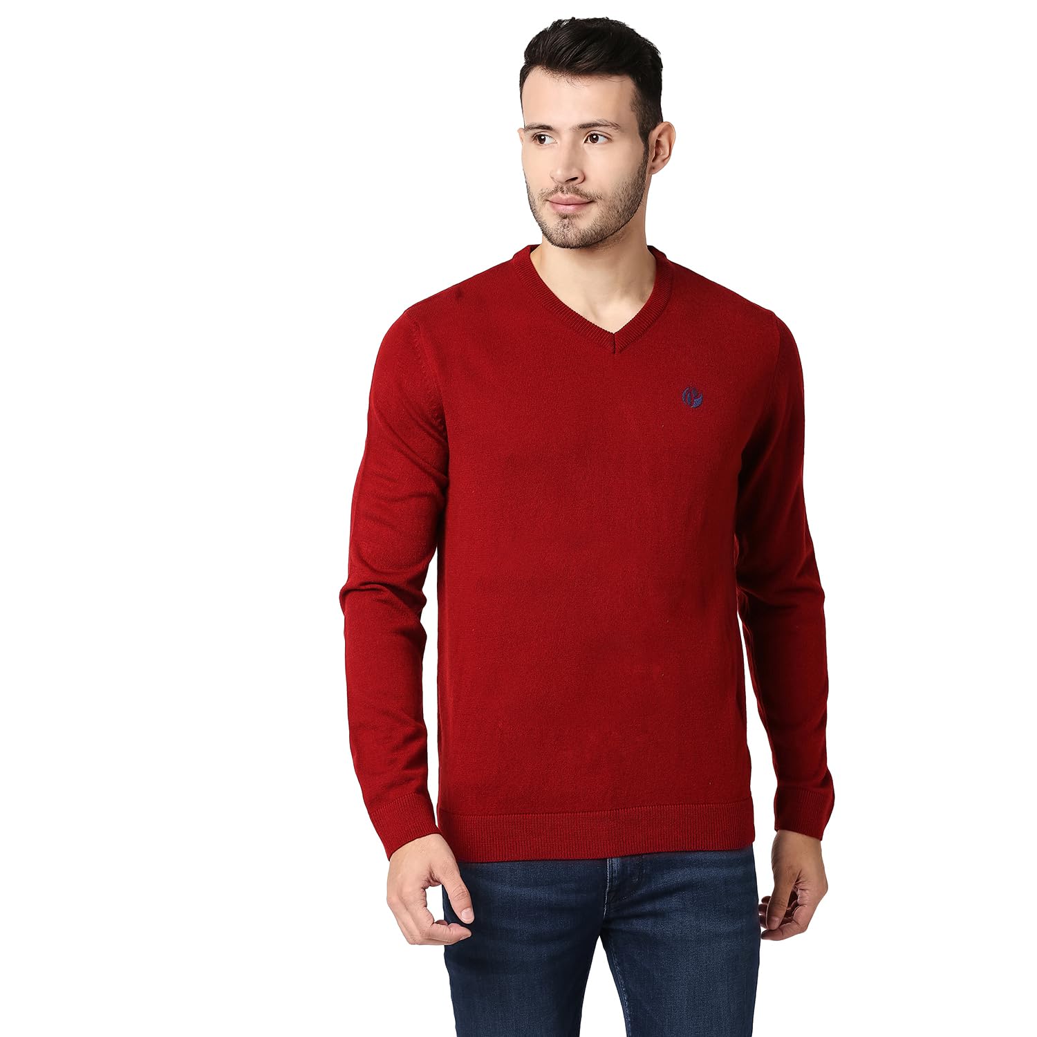 Pepe Jeans Mens Supremo Light Acro Wool Sweater, Burnt Red,Xl