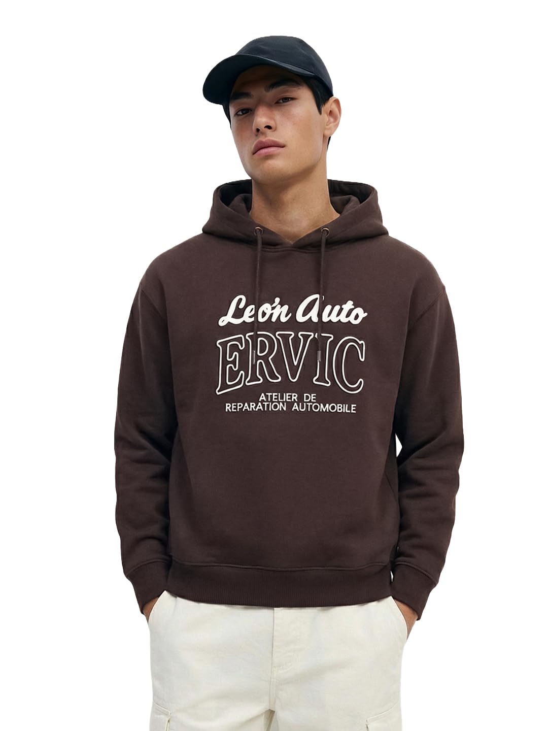 The Indian Garage Co Mens Boxy Fit Long Sleeves Crew Neck Vintage Sweatshirt