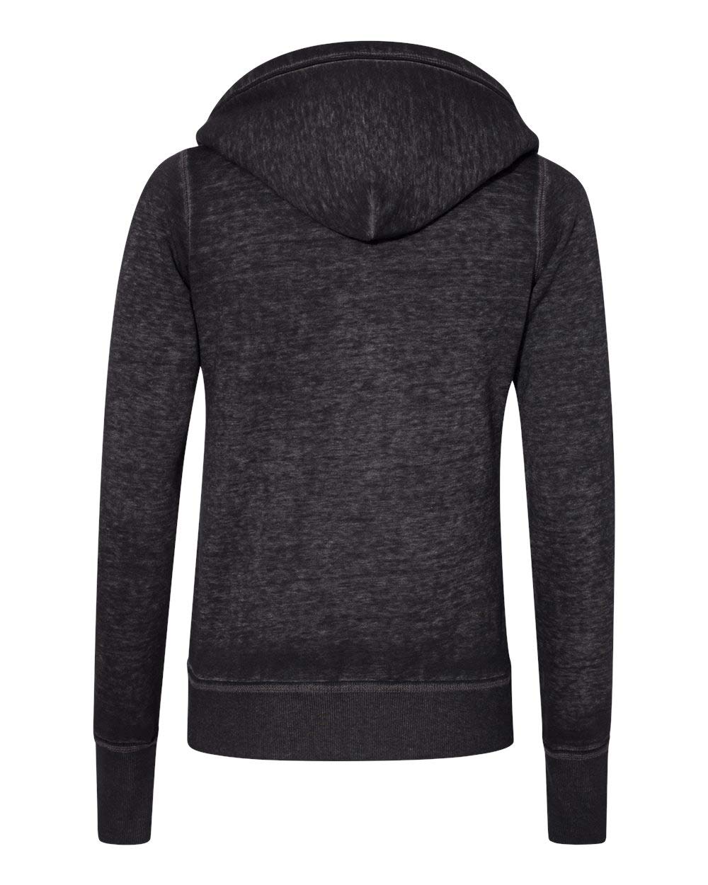 Ladies Zen Full-Zip Fleece Hooded Sweatshirt - cEMENT - XS(D0102H76I8J)