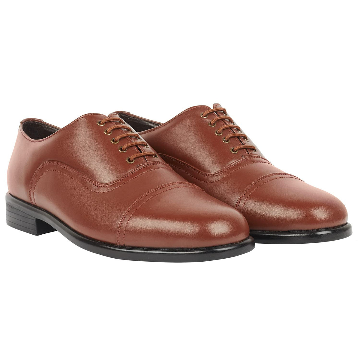 Awadh Police Uniform Lace Up Shoes Derby for Men Brown 7