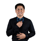 blinkee EL Wire Blue Bow Tie for Men Night Rave Parties