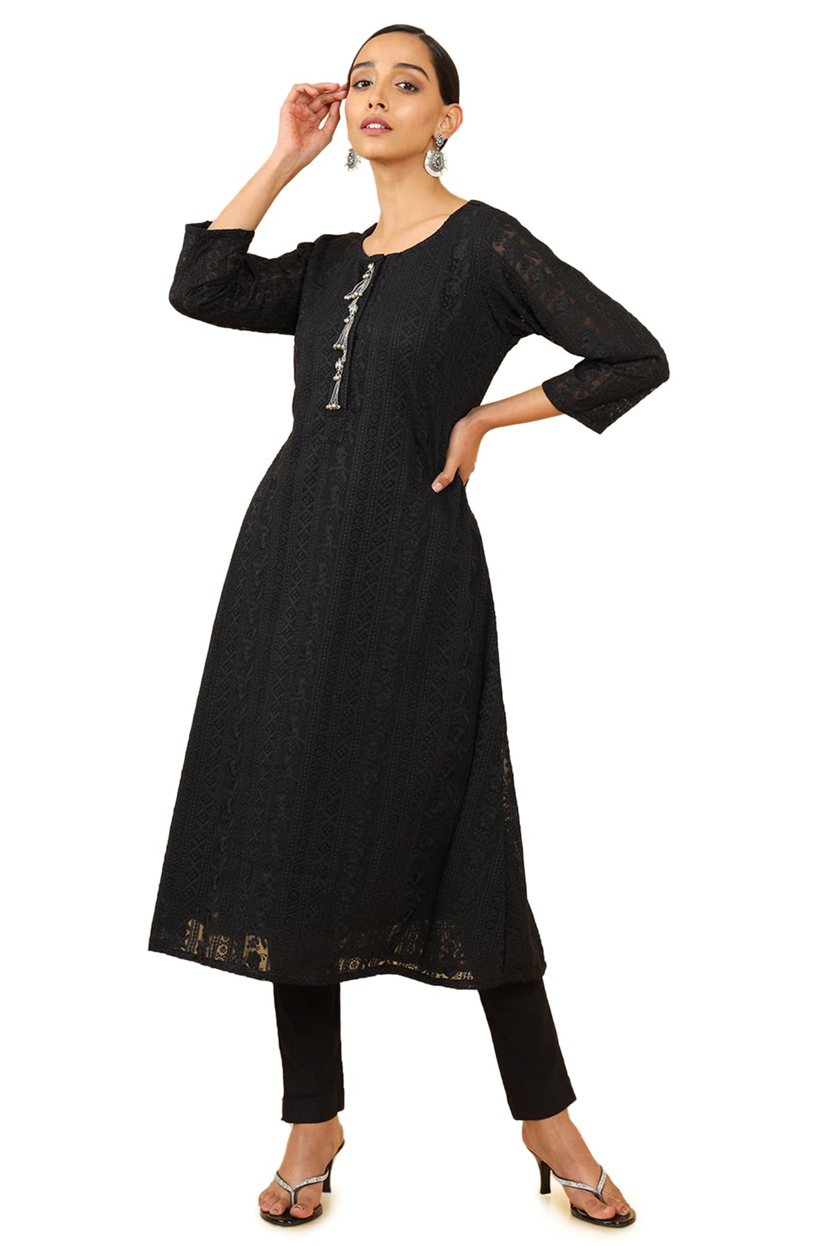 Soch Women Georgette Printed Kurta