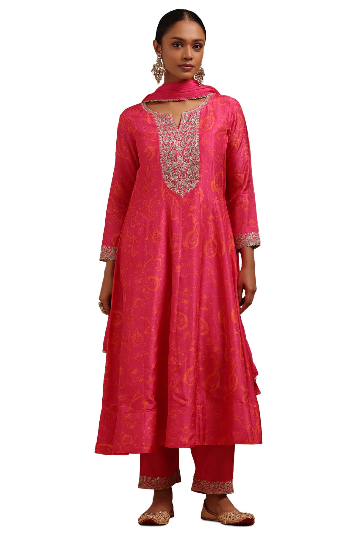 Soch Women Dola Silk Embroidered Suit Set with Sequins