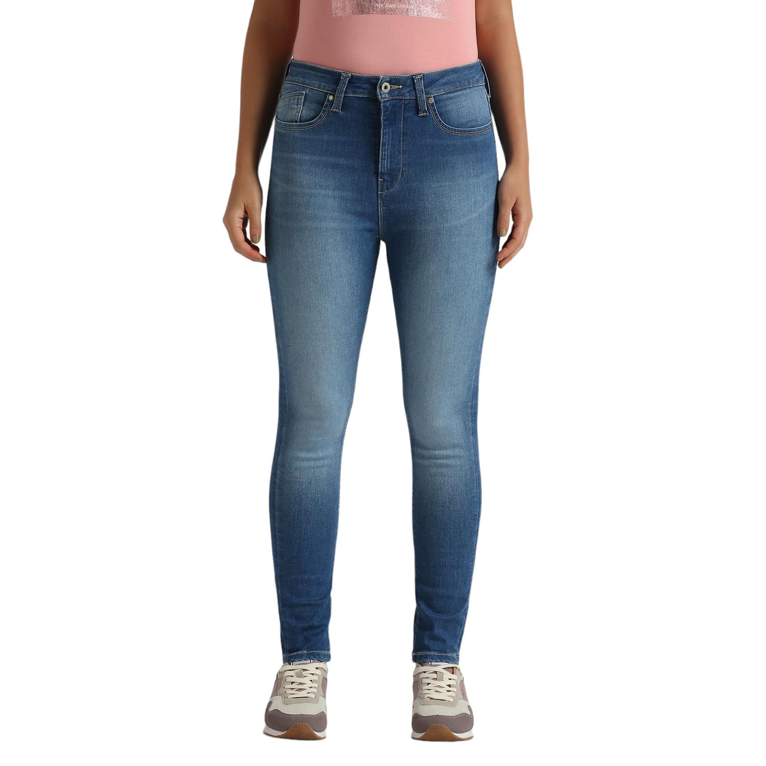 Pepe Jeans WomenS Straight Jeans (Pl204965J678_Med Light Used