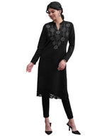 Ketch WomenS Cotton Blend Regular Kurta (Khku000581_Black