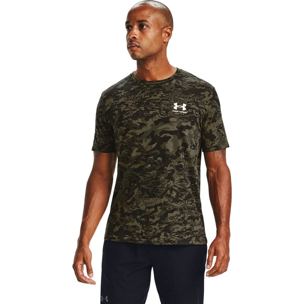 UA ABC Camo Short Sleeve T-Shirt - Black - Medium