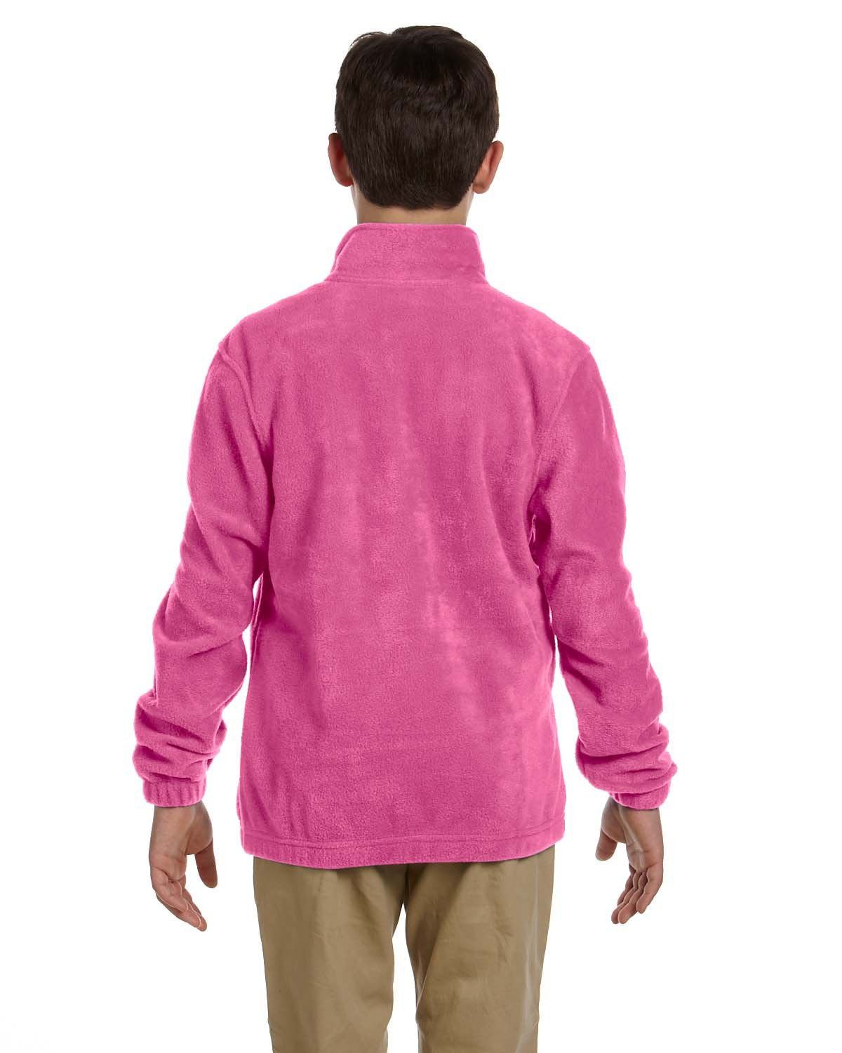 Youth 8 oz Full-Zip Fleece - SAFETY YELLOW - S(D0102H76TY6)