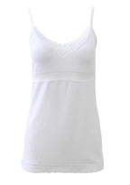 EGI Luxury Viscose Women's Lace-Trimmed Camisole. Proudly Made in Italy.
