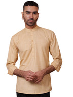 Jompers Mens Woven Design Short Kurta