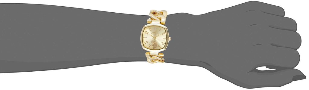 Accutime U.S. Polo Assn. Women's USC40250AZ Analog Display Analog Quartz Gold Watch