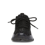 Steve Madden Women's Maxima Sneaker, Black, 8