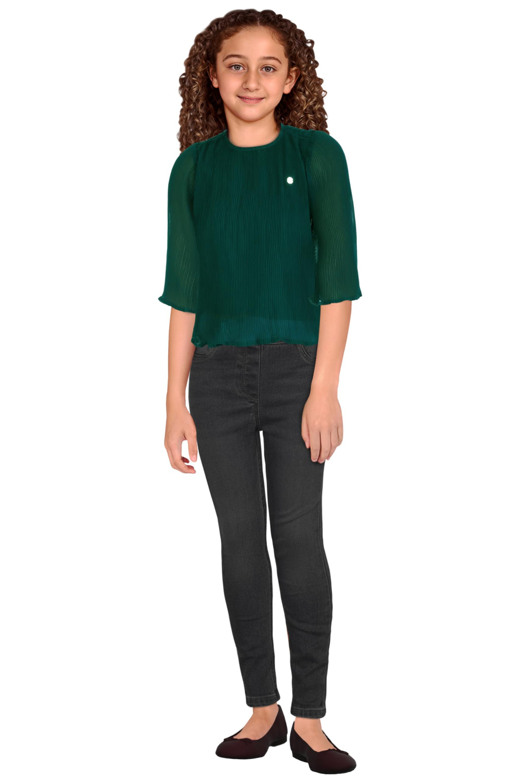 Allen Solly Girls Regular Fit Solid Shirt