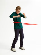 French Toast Boys' Adjustable Waist Straight Fit Stretch Twill Chino Pant, School Uniform Navy, 8